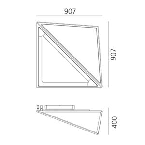 Artemide Flexia nástenné LED svetlo, modrá