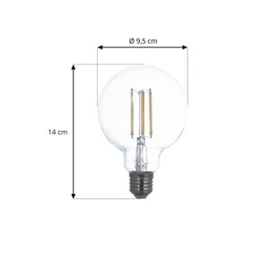 LUUMR Smart LED žiarovka E27 G95 7W číra ZigBee Hue Tuya