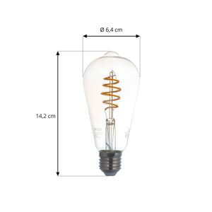 LUUMR Smart LED E27 ST64 4,9W číra ZigBee Tuya Hue