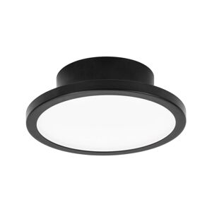 LIGHTME stropné LED svetlo Aqua Ø 14,7 cm čierna