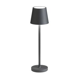 LED lampa 5099 batéria IP54 stmieva, strieborná