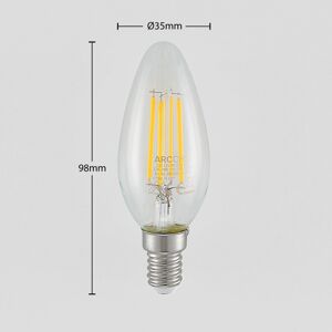 LED žiarovka filament E14 4W 827 3-stepdim 2 ks