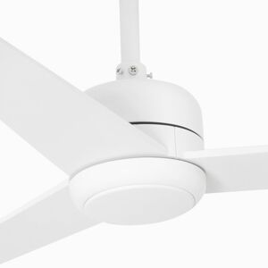 Stropný ventilátor Nuu, 3-lopatkový, biela