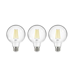 LED žiarovka, E27, G95, 3,8W, 3000K, 806lm, 3 kusy