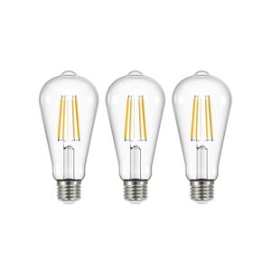 LED žiarovka číra E27 3,8W 2700K 806lm sada 3