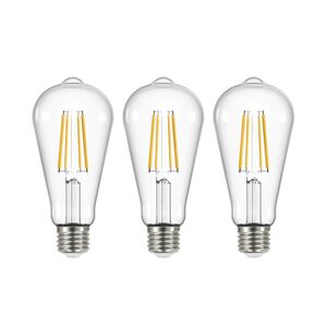 LED žiarovka číra E27 3,8W 3000K 806lm sada 3