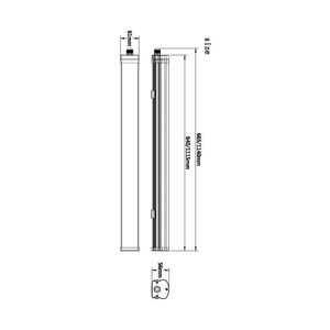 LED svietidlo do vlhka Tri Proof Motion 66,5 cm