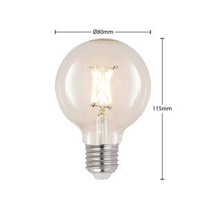 LED E27 4W G80 2 700 K filament stmieva číra 3ks