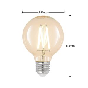 LED E27 8W G80 2 700 K filament stmieva číra 2ks