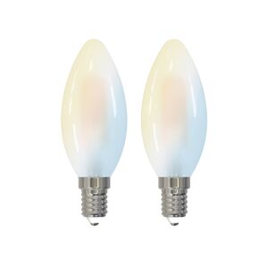 LUUMR Inteligentná LED žiarovka s kvapôčkami sada 2 žiaroviek E14 4,2 W CCT