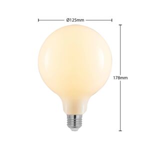 LED E27 8W 2 700K G125 stmievateľná opál sada 3ks