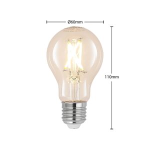 LED žiarovka E27 8W číra 2 700K stmievateľná sada 3 ks