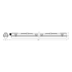 LEDVANCE Submarine PCR 120 G13 T8 13,5 W svietidlo odolné voči vlhkosti
