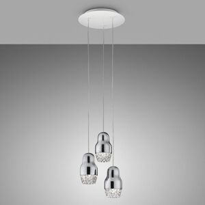 Axolight Fedora LED závesné svietidlo chróm 3pl