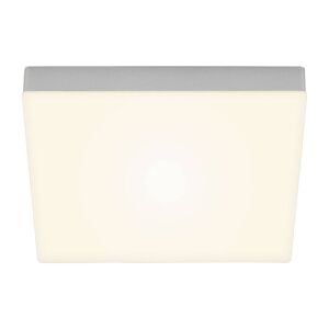 Stropné LED Flame 3 000K, 28,7x28,7 cm, strieborná