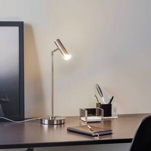 Stolová LED lampa Tom, nikel matná