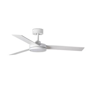 Stropný LED ventilátor Barth so svetlom, biela