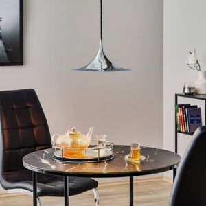 GUBI Semi závesná lampa chróm Ø 30 cm