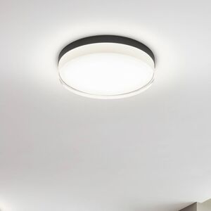 Helestra Tana stropné LED svietidlo čierna Ø 33 cm