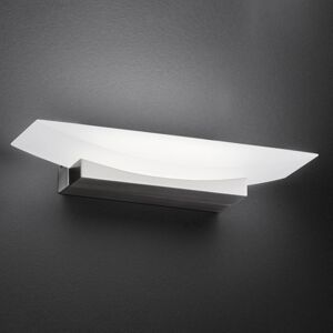 Nástenné LED svietidlo Bowl TW, šírka 30 cm, nikel