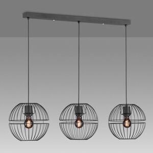 Závesná lampa Drops s kovovým tienidlom, 3-pl.