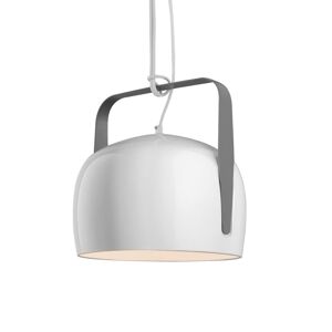 Karman Bag biela závesná lampa Ø 21 cm, hladká