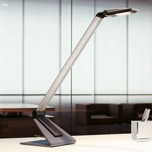 Stolná LED lampa MAULsolaris, strieborná