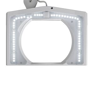 MAULvitrum LED lupa so svorkou, biela