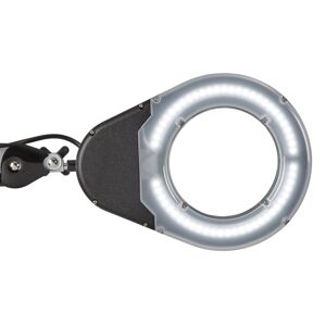 MAULviso LED lupa so svorkou, čierna
