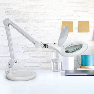 LED lupa MAULmakro, stojan, biela