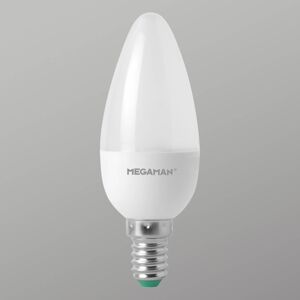 E14 3,5W sviečková LED žiarovka opál 2 800 K