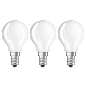 LED žiarovka E14 4W teplá biela 470 lm sada 3 ks