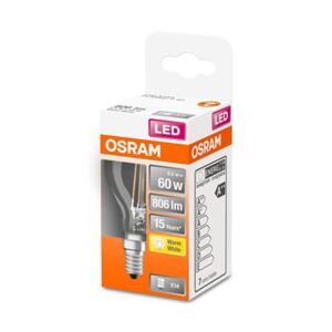 OSRAM LED žiarovka E14 Classic P 5,5 W 2 700K číra