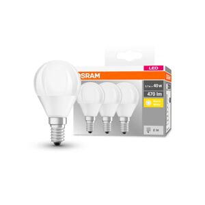 OSRAM LED kvapka E14 P40 4,9W 2 700K 470lm 3ks