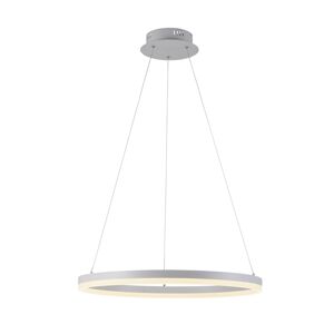 LED závesné svietidlo Titus, Ø 60 cm, biela