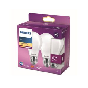 Philips LED žiarovka E27 4,5W 2700K opálová 2 kusy