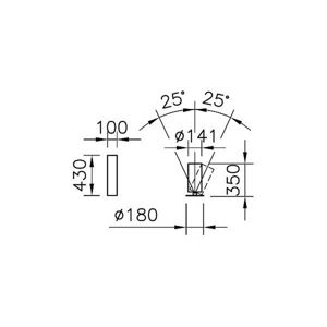 Regent Stream Table úzke digi 143W 380 čierna