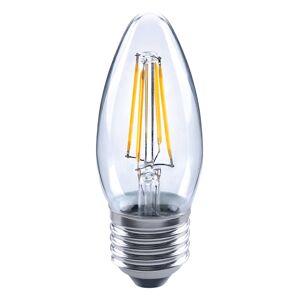 Sviečková LED žiarovka E27 4,5 W 827 filament číra