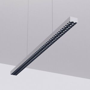 Arcchio LED kancelárske závesné svietidlo Jolinda, strieborné, 118 cm, hore/dole