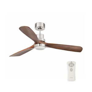 FARO Barcelona FARO 33518DC - LED Stropný látor LANTAU LED/15W/230V chróm/borovica + DO