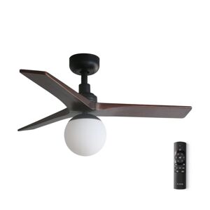 FARO Barcelona FARO 34278-11L - Stropný látor KLIM S 1xE27/15W/230V drevo/čierna + DO