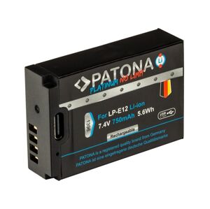 PATONA PATONA - Aku Canon LP-E12 750mAh Li-Ion Platinum USB-C nabíjanie
