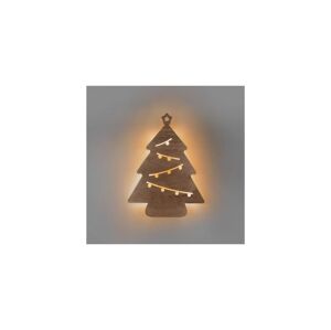 LED nástěnná dekorace vánoční stromek 24x LED 2x AA 1V260